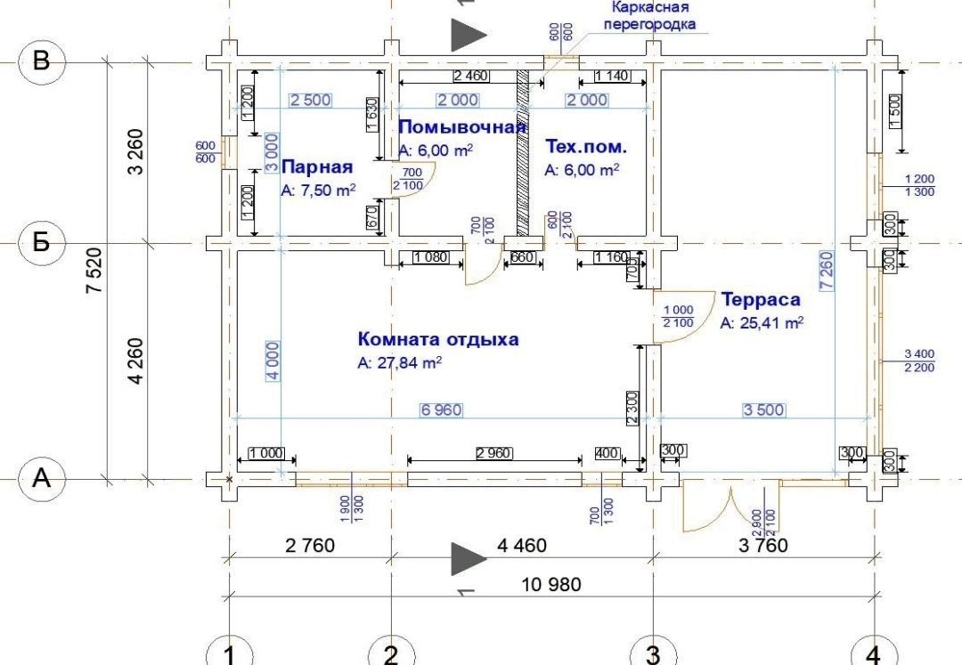 Проект 61 — Дом-баня Коломна июль 26г — баня ручной рубки, фото 2