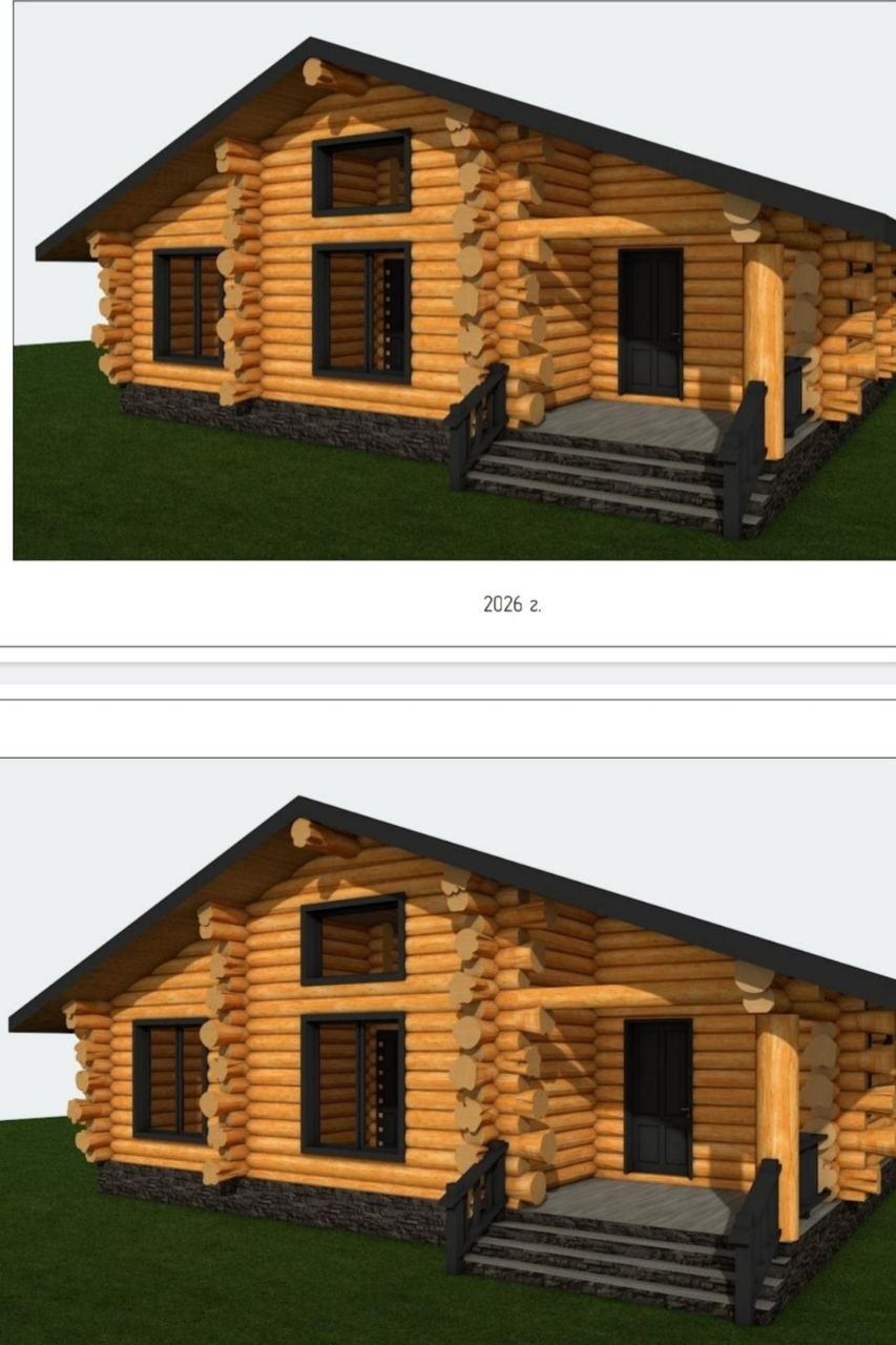 Проект 63 — Дом-шале Серпухов 220 м2 — дом ручной рубки, фото 3