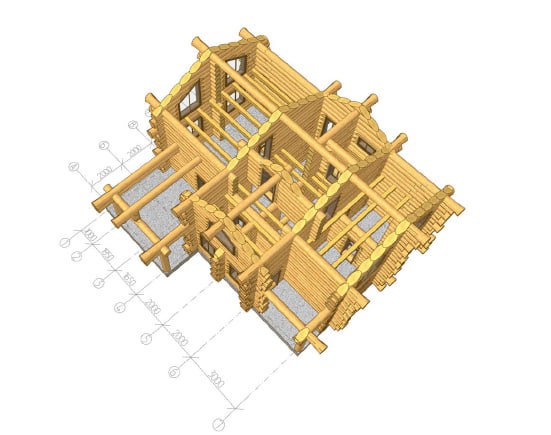 Проект 35 — Проект Саранск 2024 — баня ручной рубки, 200 м², фото 6