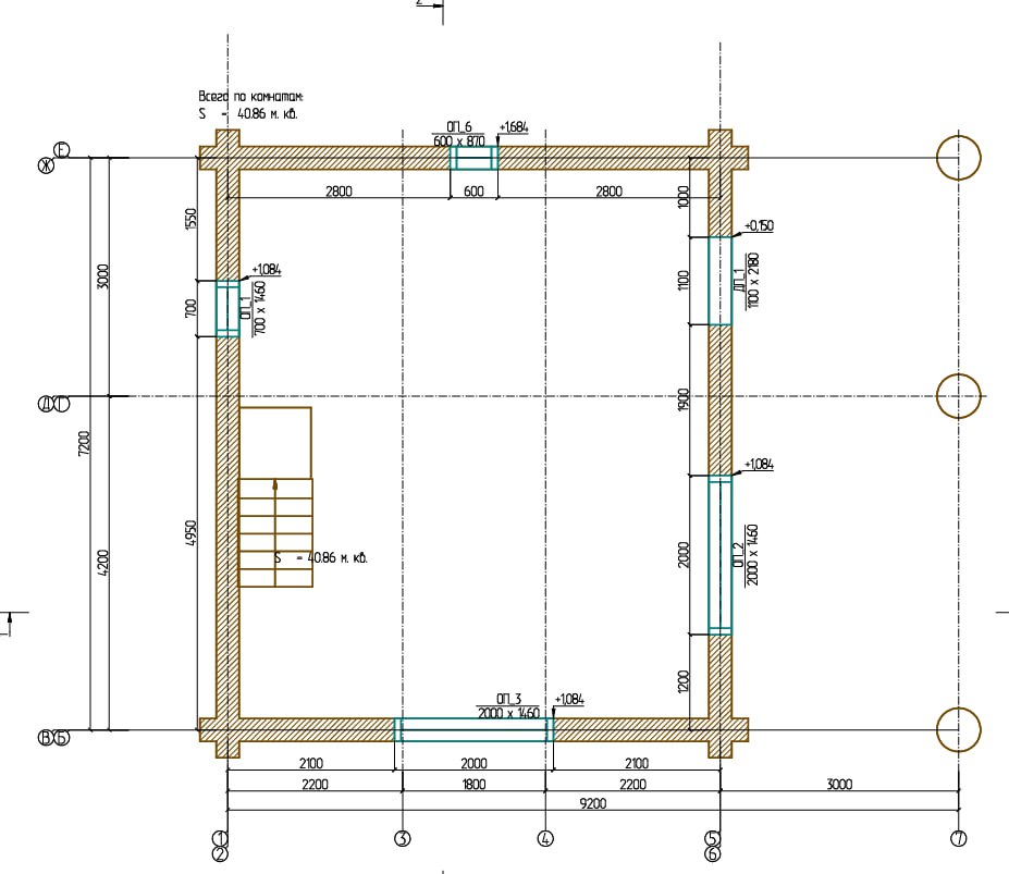 Проект 37 — Дом-баня Карелия — баня ручной рубки, 45 м², фото 4